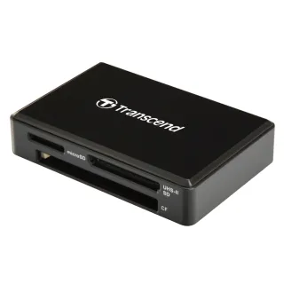 【Transcend 創見】RDF9 高速USB 3.1 多合1讀卡機-黑(支援UHS-II SD記憶卡-TS-RDF9K2  新舊包裝隨機出貨)