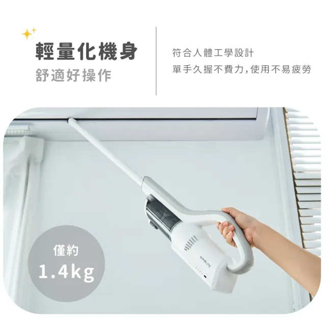 【SIMPLITE】多配件無線手持吸塵器 VC0825 (無刷馬達 雙重過濾 輕量機身 多種刷頭 Type-C充電)
