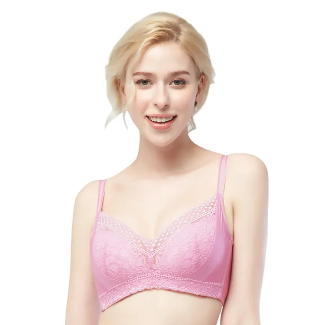 【Swear 思薇爾】3件組冰絲美波系列B-E罩無鋼圈蕾絲包覆女內衣(3色各1)