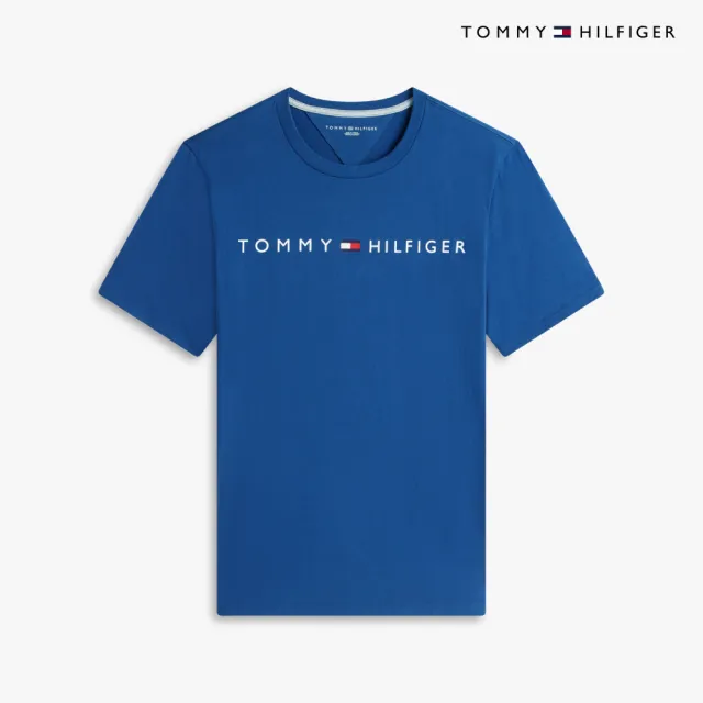 【TOMMY HILFIGER】官方旗艦館Tommy Hilfiger 標誌 T 恤_藍色