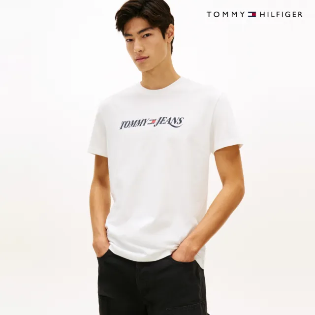 【TOMMY HILFIGER】官方旗艦館復古風標誌短袖 T 恤_裸色