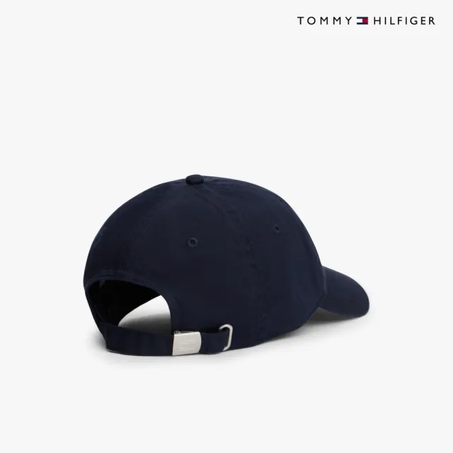 【TOMMY HILFIGER】官方旗艦館旗幟柔軟棒球帽_藍色
