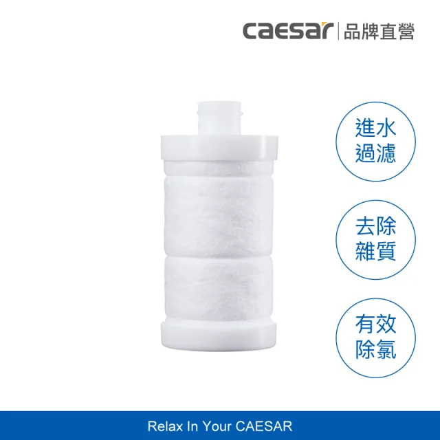 【CAESAR 凱撒衛浴】沐浴龍頭 / 免治馬桶專用 極淨純水過濾器濾芯 1 入組( PP過濾綿＋亞硫酸鈣除氯)