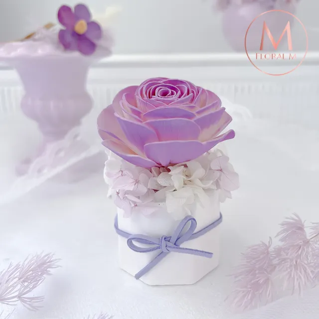 【Floral M】法國鄉村玫瑰香氛擴香花(擴香花/香氛花/花禮/香水精油/居家香氛/桌上裝飾/送禮)