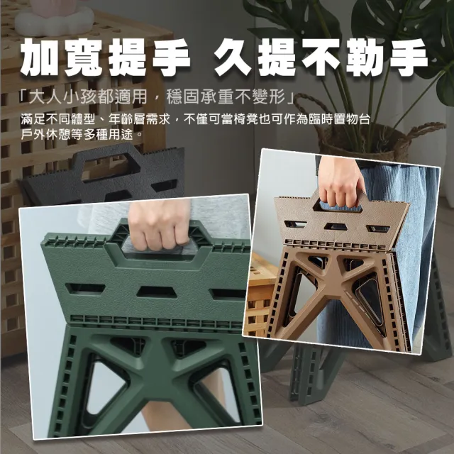 【TAS CAMP】軍風 高承重折疊椅凳(軍風折疊椅凳 承重200公斤 摺疊椅 露營椅凳 戶外椅 小板凳 摺疊凳 露營)