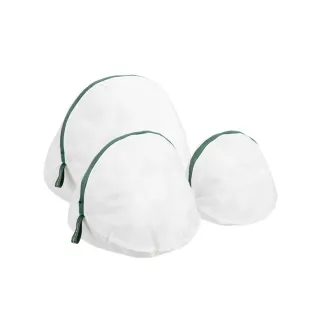 【SHIMOYAMA 霜山】細網眼立體球型洗衣袋三件組-大中小(球形收納袋/洗護袋/網袋)