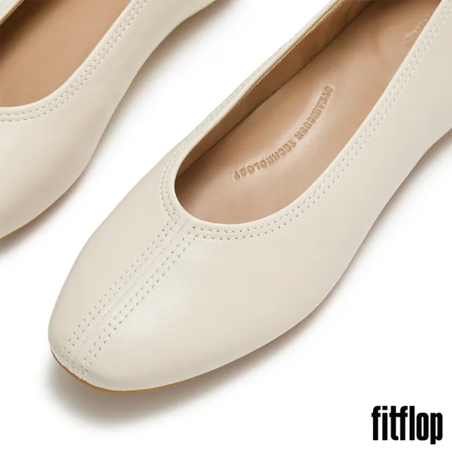【FitFlop】DELICATO 高包覆柔軟皮革芭蕾舞鞋-女(三色)