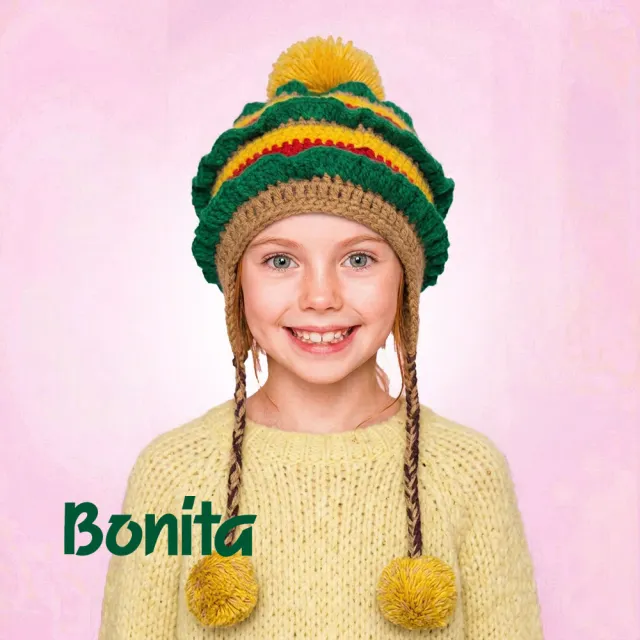 【Bonita 葆倪】日本進口/童帽/漢堡造型毛線帽/699-4862