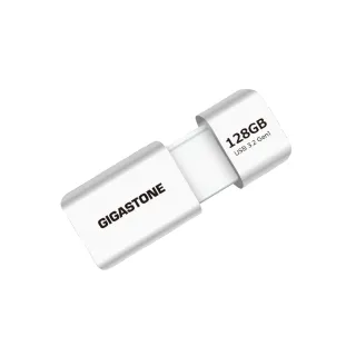 【GIGASTONE 立達】128GB USB3.1/3.2 Gen 1 極簡滑蓋隨身碟 UD-3202白(128G USB3.2高速隨身碟)