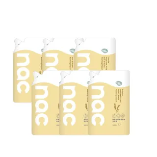 【nac nac】酵素奶瓶蔬果洗潔精補充包600ml*6(奶瓶玩具清潔/蔬果清潔)