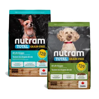【Nutram 紐頓】即期良品-T28/T29無穀全能系列狗飼料 5.4kg/12lb（T29效期：2026.06/T28效期：2026/08）
