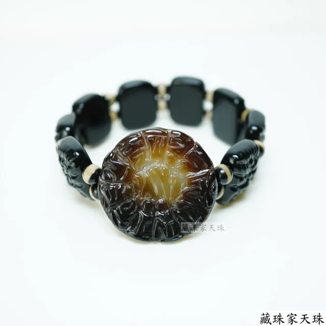【藏珠家】精品33mm財咒天眼天珠手鍊