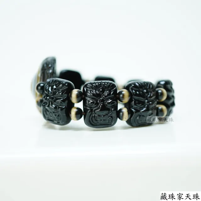 【藏珠家】精品33mm財咒天眼天珠手鍊
