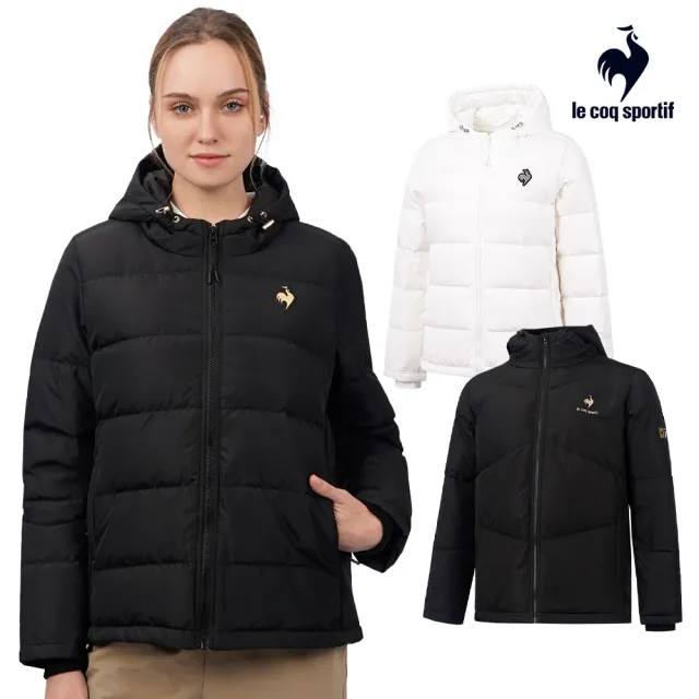 【LE COQ SPORTIF 公雞】防潑水潮流生活羽絨外套 男女款-2色-LOS61891_LOS62891