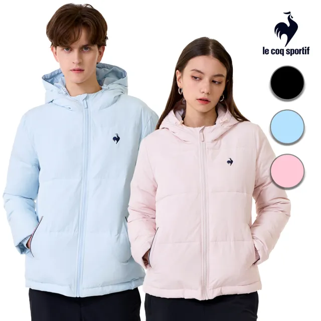 【LE COQ SPORTIF 公雞】防潑水羽絨棉外套 男女款 3色 LWW61091_LWW62091