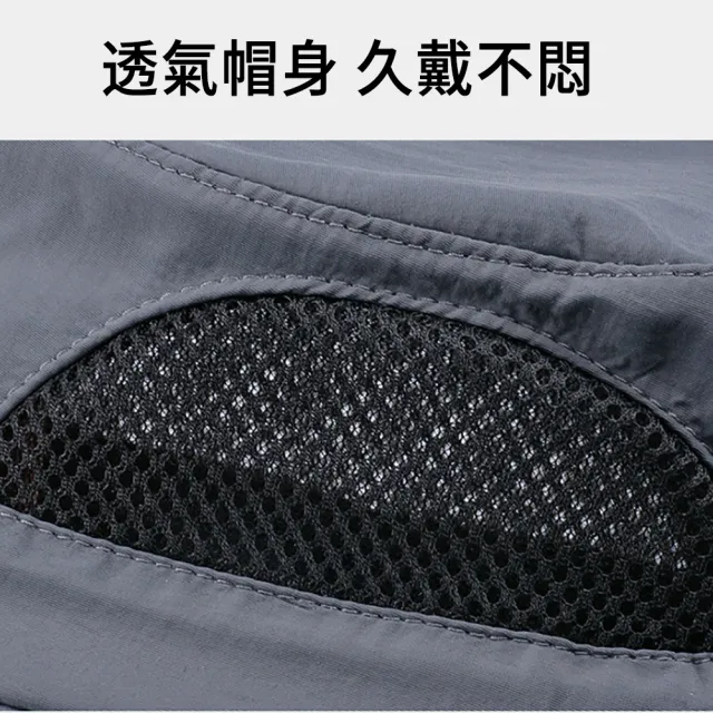 【MUAN】太陽能雙源充電帽 夏季大簷披肩風扇帽（遮陽防曬帽/涼感降溫風扇漁夫帽/登山健行/抗UV護頸大帽沿）