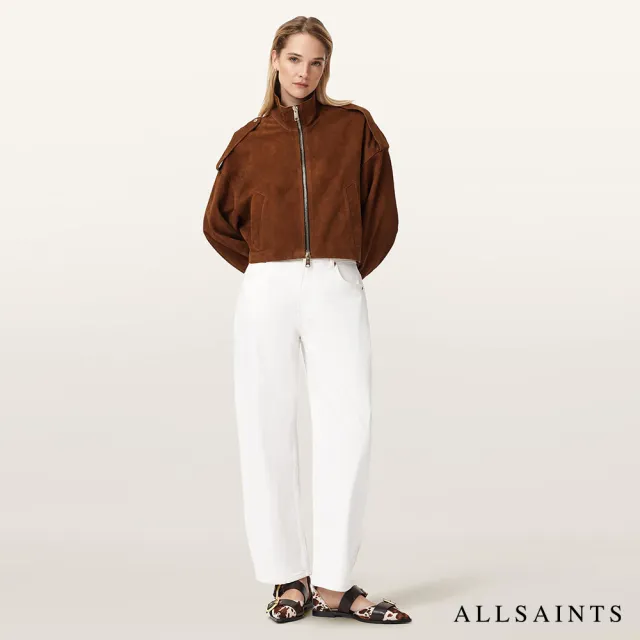【ALLSAINTS】LOWDEN 高領麂皮外套 W024LE(舒適版型)