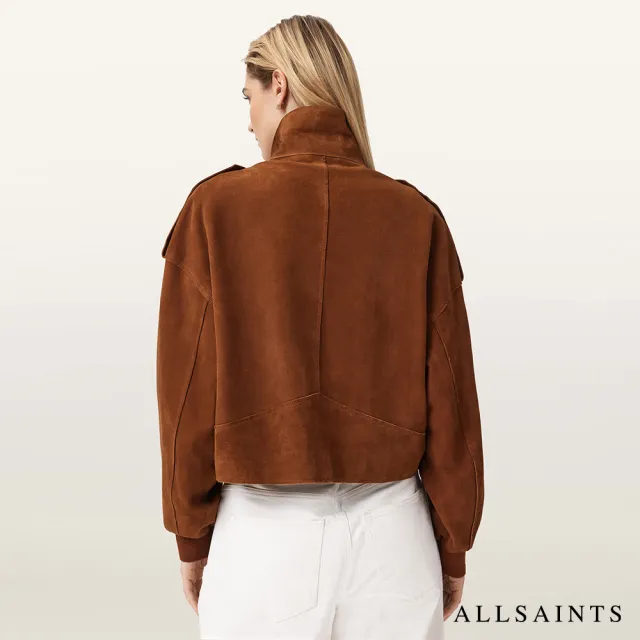 【ALLSAINTS】LOWDEN 高領麂皮外套 W024LE(舒適版型)