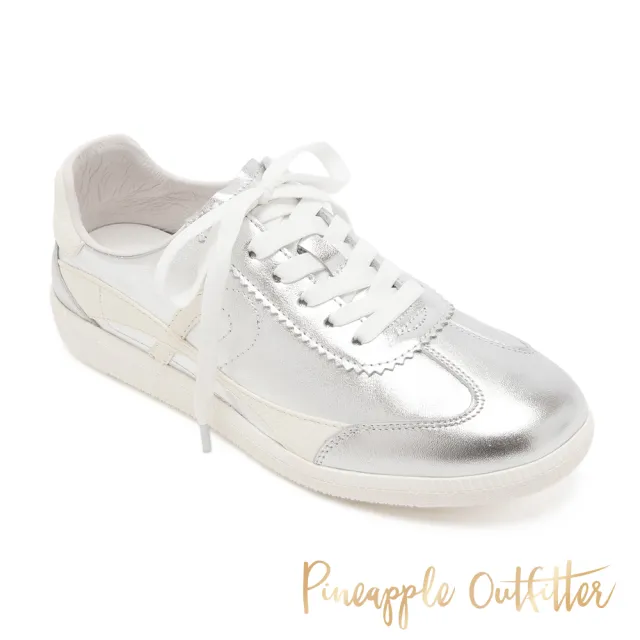 【Pineapple Outfitter】精心拼接流線休閒鞋KATELL(銀色)