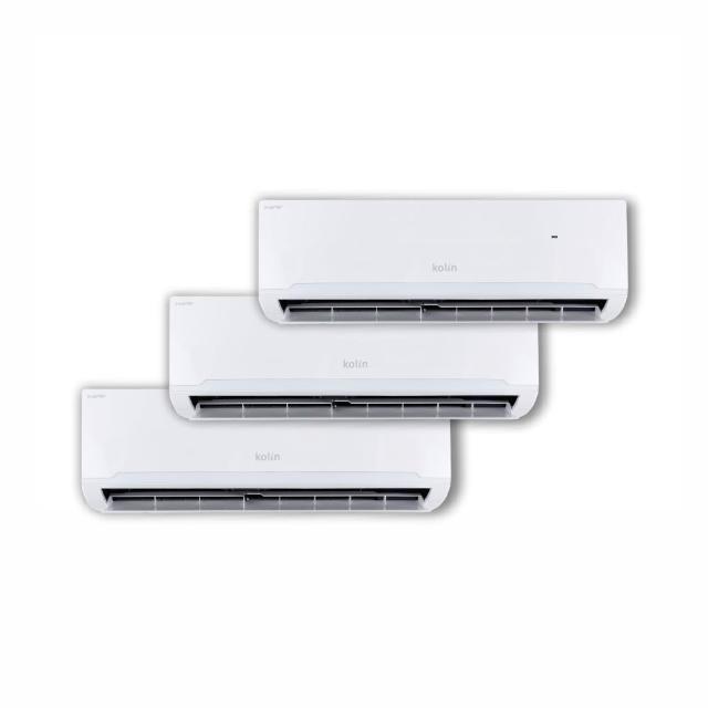 【Kolin 歌林】白金安裝★4坪+4坪+5坪一對三變頻冷暖分離式空調(KDV-P1012M301/PK282DV03Ax2台+PK362DV03A)