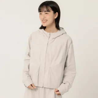 【a la sha】圓弧剪接活褶連帽外套