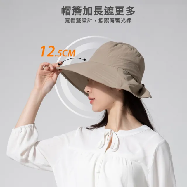 【蒂巴蕾】防曬披風帽+防曬口罩-遮陽帽 UPF50 抗 uv 防曬帽 大帽沿 遮陽口罩 UPF50+