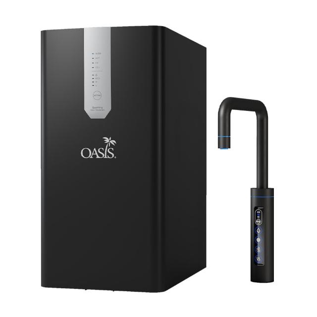 【OASIS】櫥下極奢氣泡三溫飲水機(配置600G大流量RO淨水器/氣泡水/冰溫熱/免費基本安裝)