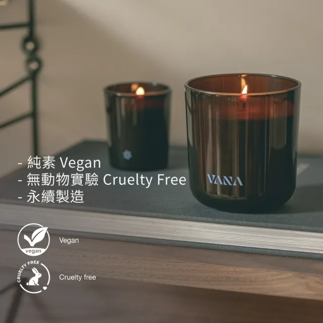 【VANA】瑞典純淨香氛蠟燭250g – 冬泳之甦｜清新海洋調｜天然植物蠟｜純素安心使用｜療育居家香氛