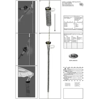 【BEAL】Rope Armour 金屬織網繩索保護套 BPRAR