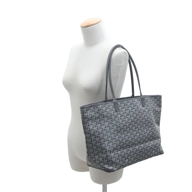 【GOYARD 高雅德】ARTOIS 塗料帆布拉鍊托特包-大/灰
