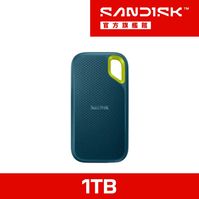 【SanDisk 晟碟】E61 1TB 行動固態硬碟(夜幕綠/SDSSDE61-1T00-G25M/讀寫速度高達1050MB/s/1000MB/s)