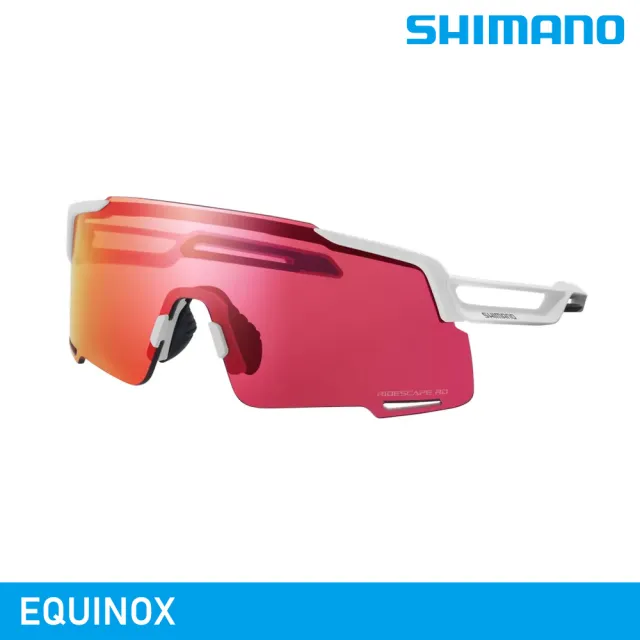 SHIMANO EQUINOX 太陽眼鏡｜霧面白 / RD+透明鏡片 / 城市綠洲 UV400 自行車眼鏡 墨鏡