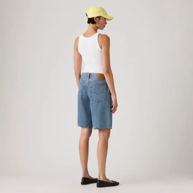 【LEVIS】BAGGY DAD 寬鬆牛仔短褲 女生牛仔褲 人氣新品 000MJ-0016