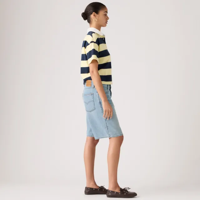 【LEVIS】BAGGY DAD 寬鬆牛仔短褲 女生牛仔褲 人氣新品 000MJ-0017