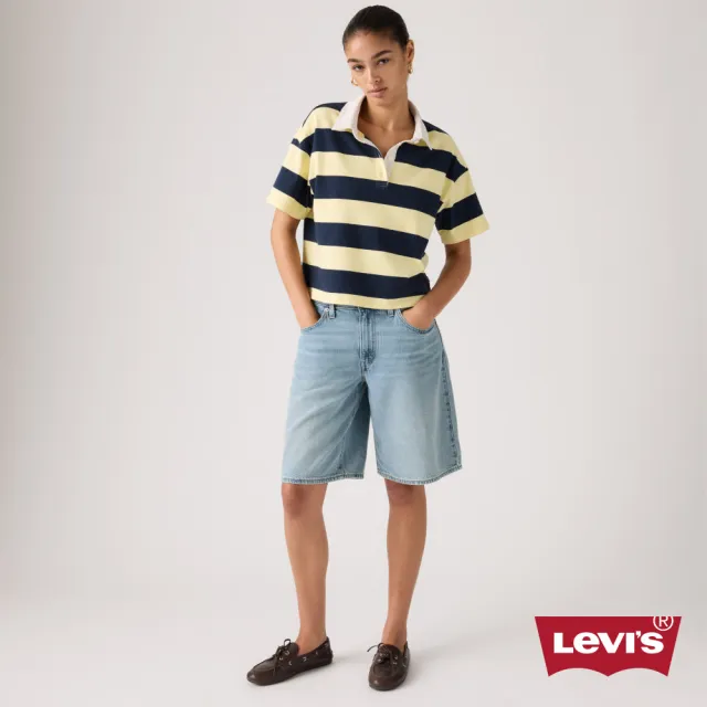 【LEVIS】BAGGY DAD 寬鬆牛仔短褲 女生牛仔褲 人氣新品 000MJ-0017