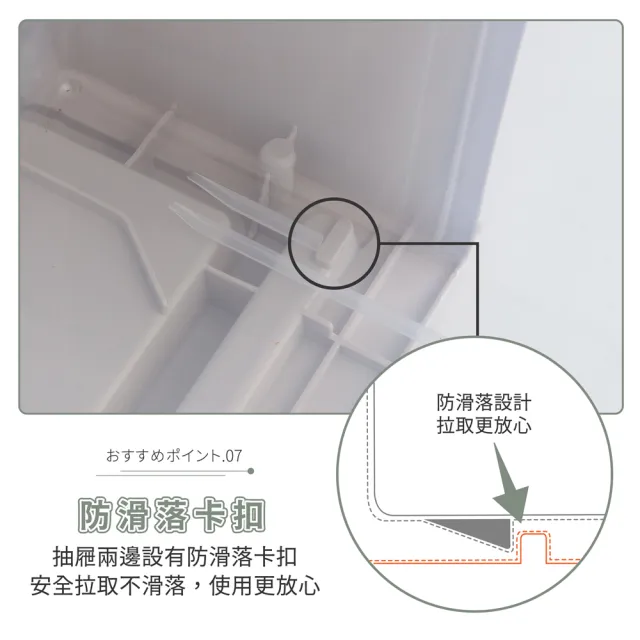 【FL 生活+】加大款-抽屜安全卡扣耐重可疊加收納箱-29公升(超值2入組)