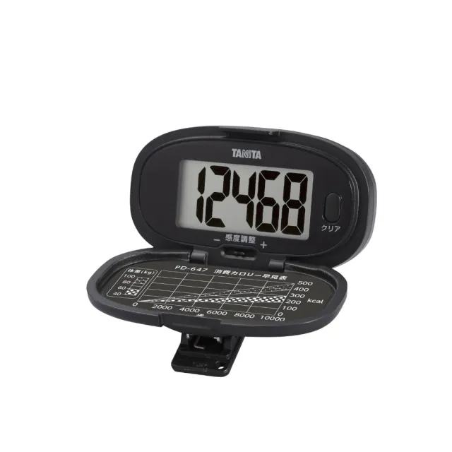 【TANITA】PD-647 計步器（附夾子 散步 慢跑 健走 計時器 有氧 快走)