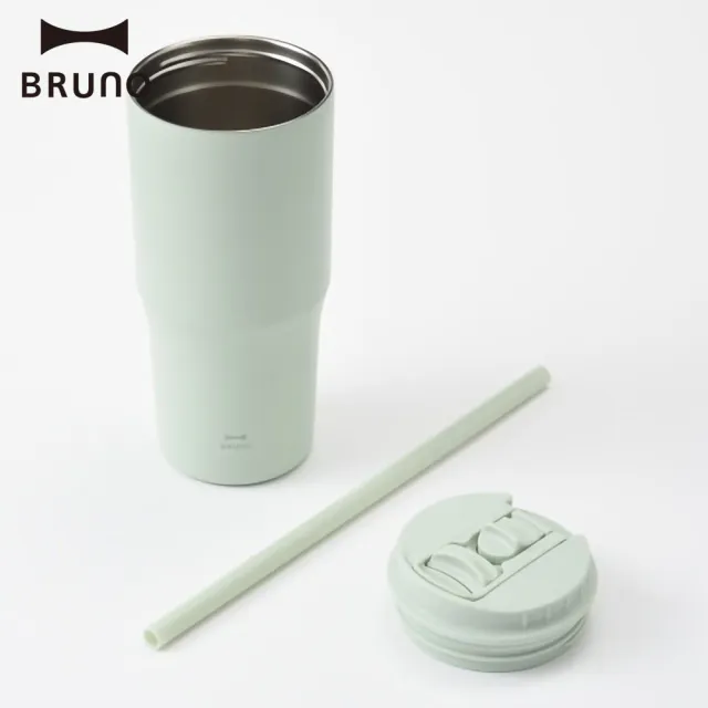 【BRUNO】日本BRUNO 雙飲保溫吸管杯700ml附吸管(真空冰壩杯、水壺、咖啡杯、運動水壺、隨行杯、保溫瓶)