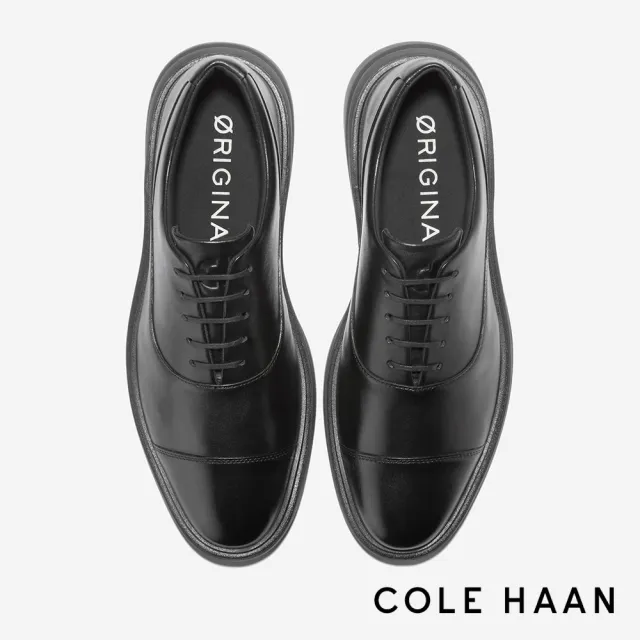 【Cole Haan】OriginalGrand CITYSPECTRE CAP TOE OXFRDS 橫飾牛津鞋 男款寬楦 黑色(C41530)