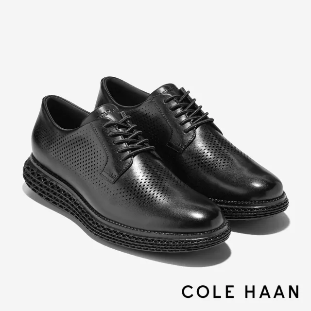 【Cole Haan】ORIGINALGRAND 2.0 雷射打孔牛津鞋 男款寬楦 黑色(C40316)