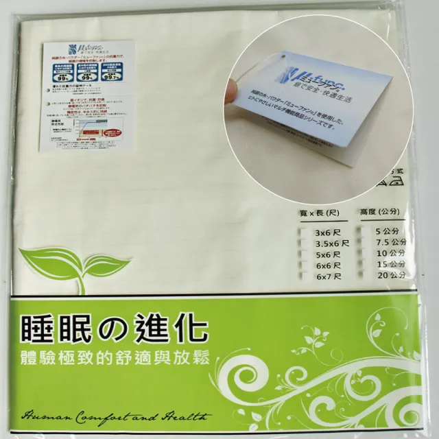 【迪奧斯】單人7.5cm天絲表布防蹣抗菌全乳膠六件組床墊3x6.2尺-頂級款D95