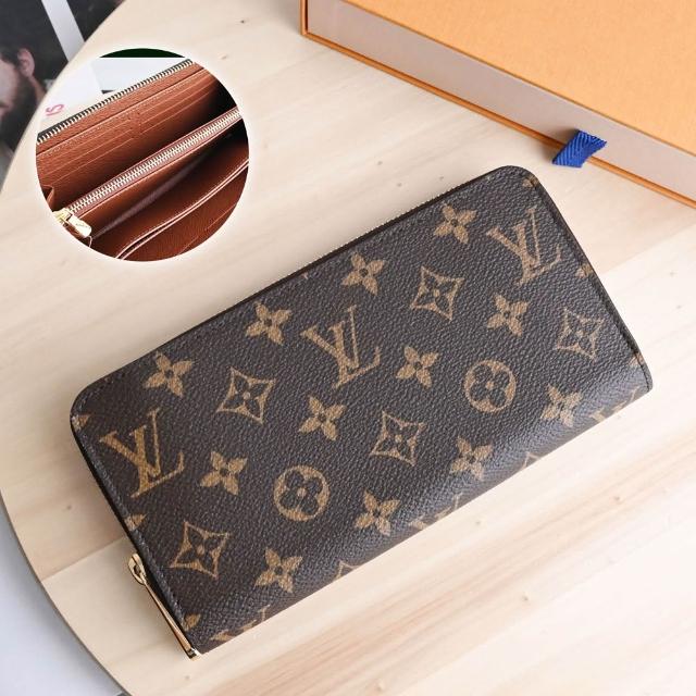 【Louis Vuitton 路易威登】LV M42616 ZIPPY 經典花紋拉鍊發財零錢長夾(現貨)