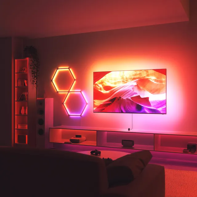 【nanoleaf】4D 電視螢幕同步氛圍燈組 4.3M(RGB LED 65吋 音樂 氣氛燈 LED燈 螢幕 電視 燈帶 燈條 壁燈)