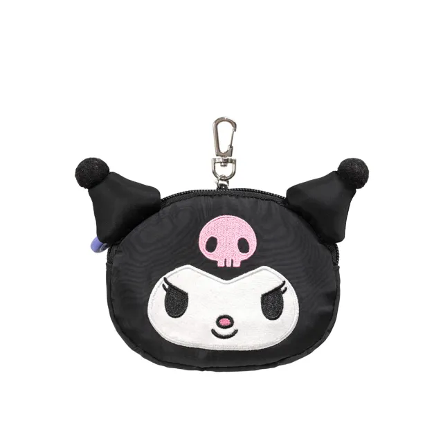 【IMPACT 怡寶】酷洛米Kuromi 造型零錢包-票卡套-黑色 IMKUL06BK