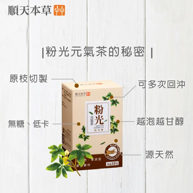 【順天本草】粉光元氣茶3盒組(10入/盒X3)