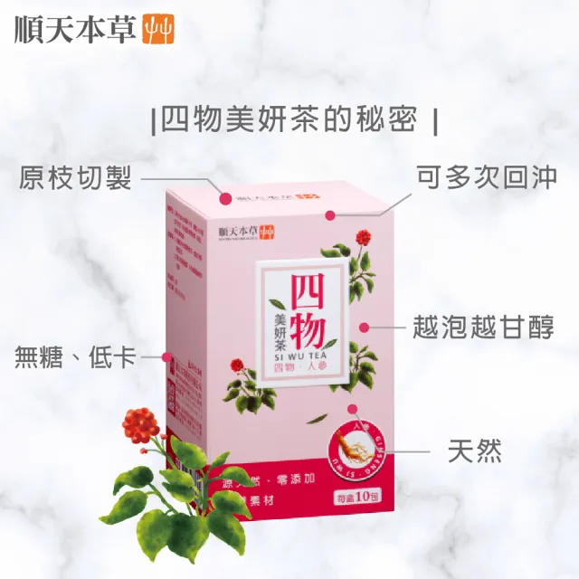 【順天本草】四物美妍茶(10入/盒X3)