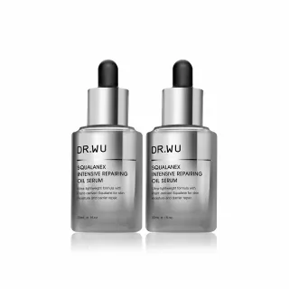 【DR.WU 達爾膚】角鯊潤澤修復精華油30ML(2入組)