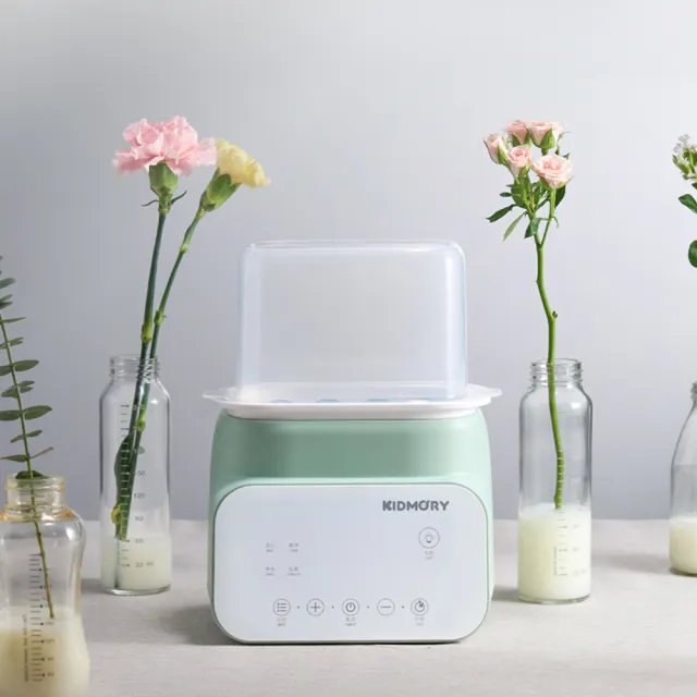 【KIDMORY】四合一智能溫奶器-2色可選(溫奶器 調乳器 恆溫調乳 解凍 滴雞精 臨時消毒鍋KM-356)