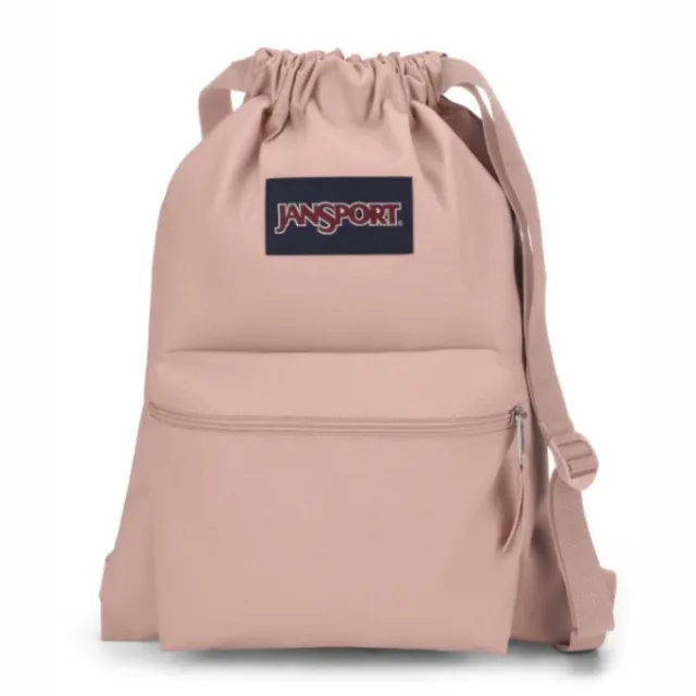 【JANSPORT】Draw Sack 後背包 抽繩水桶包 運動包 束口包 玫瑰粉(JS0A83LQ7N8)