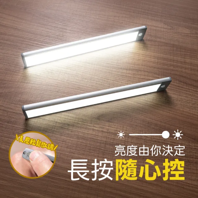 【撥撥的架子】32cm 三色衣櫃感應燈 LED感應燈 無線平板磁吸式燈條 走廊磁吸燈 亮度調節 洞洞板配件